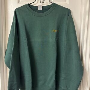 Trinity Forest Green Crewneck Sweater for Men